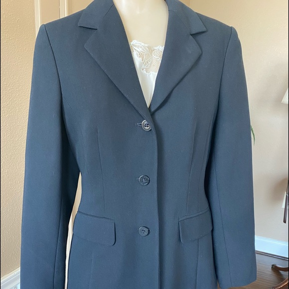 BhS Black Blazer Jacket fully Lined EUC 10 Lovely - Picture 3 of 8